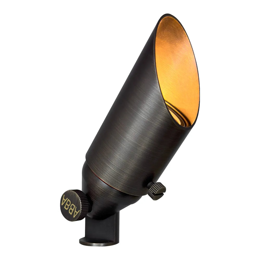 Outdoor Landscape Lighting LED 12V Low Voltage SPB11 Cast Brass Spotlight | Lamp Ready 12V Low Voltage Landscape Light MR16 Socket
