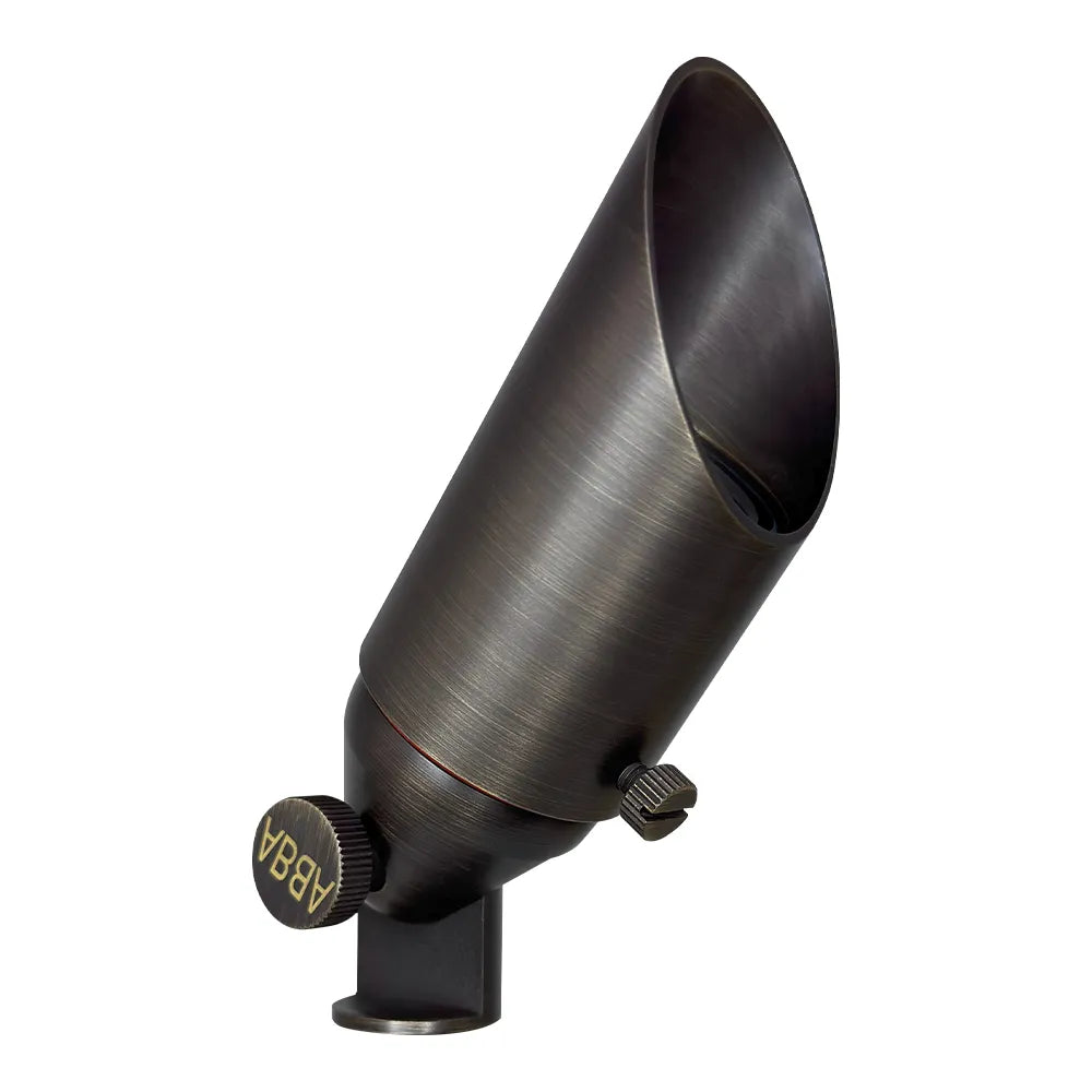 Outdoor Landscape Lighting LED 12V Low Voltage SPB11 Cast Brass Spotlight | Lamp Ready 12V Low Voltage Landscape Light MR16 Socket