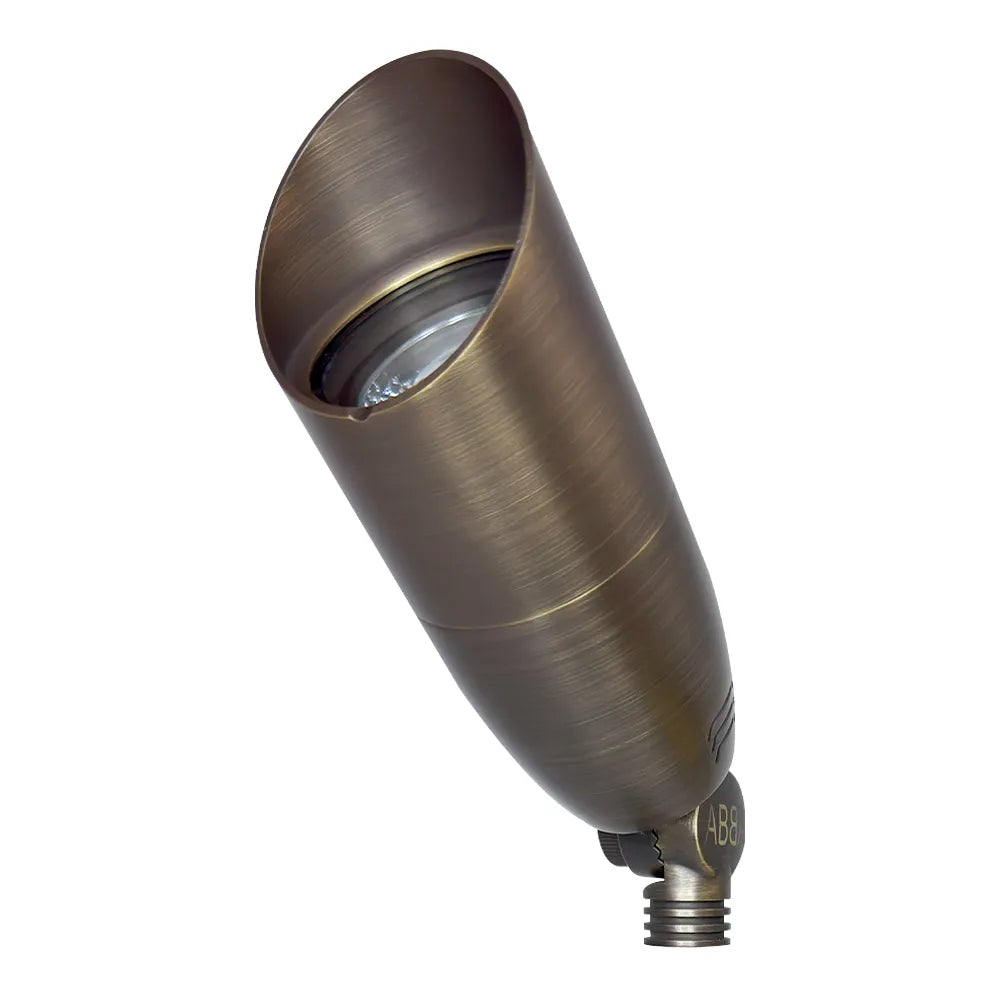 Outdoor Landscape Lighting LED 12V Low Voltage SPB13 4x/8x/12x Package 3W-12W Adjustable Integrated LED 12V Low Voltage Outdoor Landscape Lighting Bullet Style Brass Spotlight