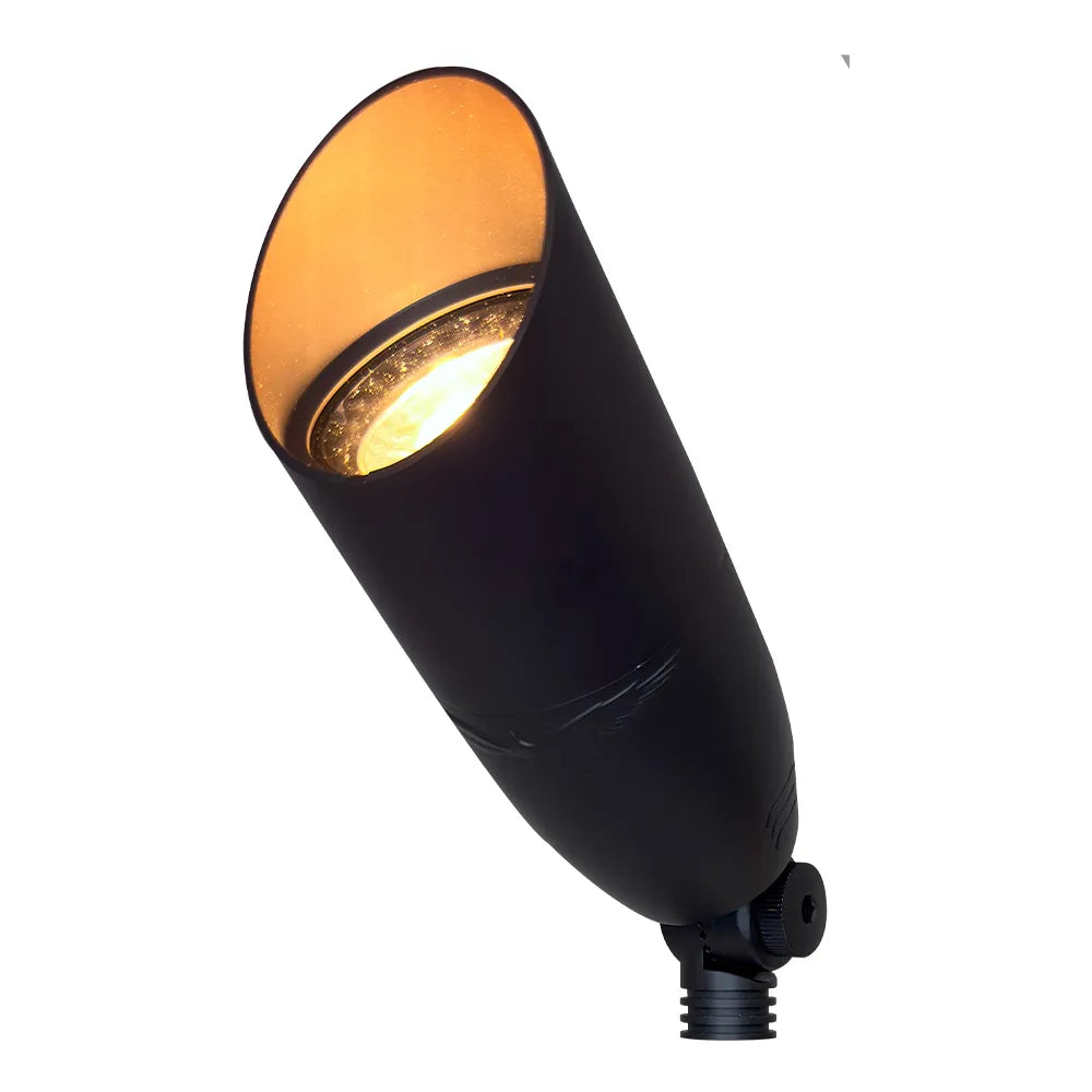 Outdoor Landscape Lighting LED 12V Low Voltage SPB13 3W-12W Adjustable Integrated LED 12V Low Voltage Outdoor Landscape Lighting Bullet Style Brass Spotlight