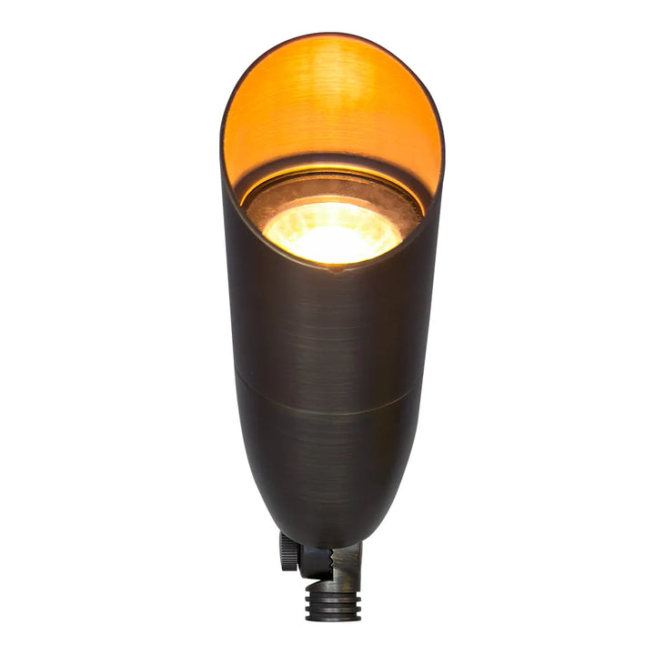 Outdoor Landscape Lighting LED 12V Low Voltage SPB13 3W-12W Adjustable Integrated LED 12V Low Voltage Outdoor Landscape Lighting Bullet Style Brass Spotlight