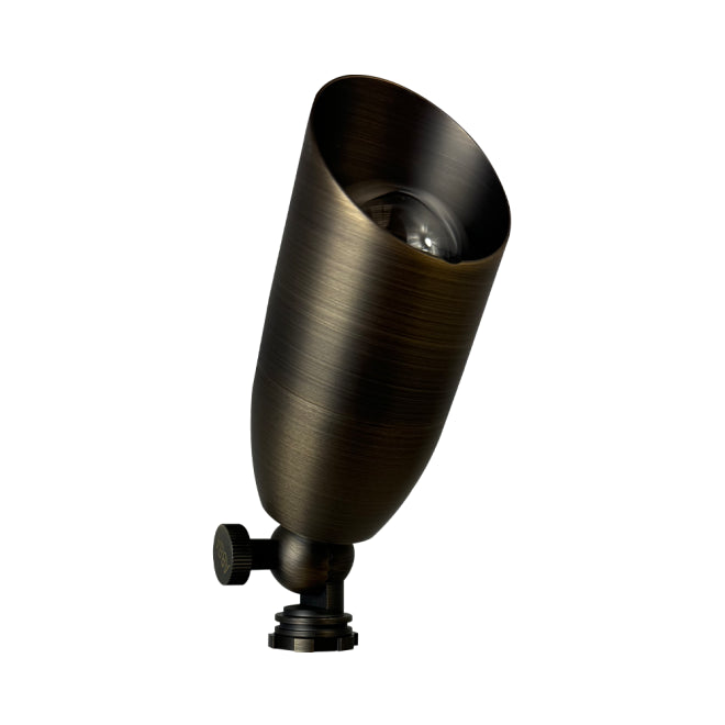 Outdoor Landscape Lighting LED 12V Low Voltage SPB14 4x/8x/12x Package 12V Low Voltage LED Outdoor Landscape Brass Spotlight MR16 5W 3000K Bulb