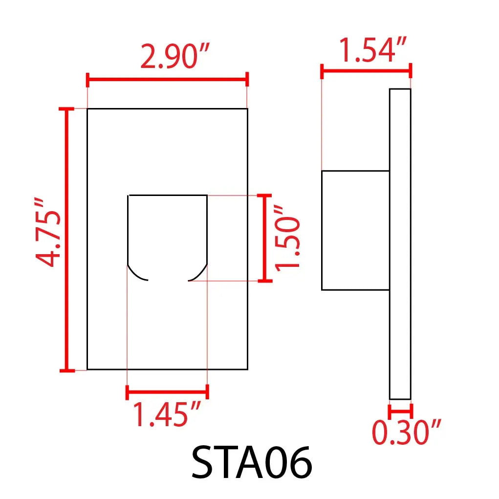 Outdoor Landscape Lighting LED 12V Low Voltage STA06 4x/8x/12x Package 3.5W 12V Low Voltage 3000K Warm White Integrated Rectangular Waterproof Vertical LED Aluminum Stair Step Light Wall Lighting Fixture