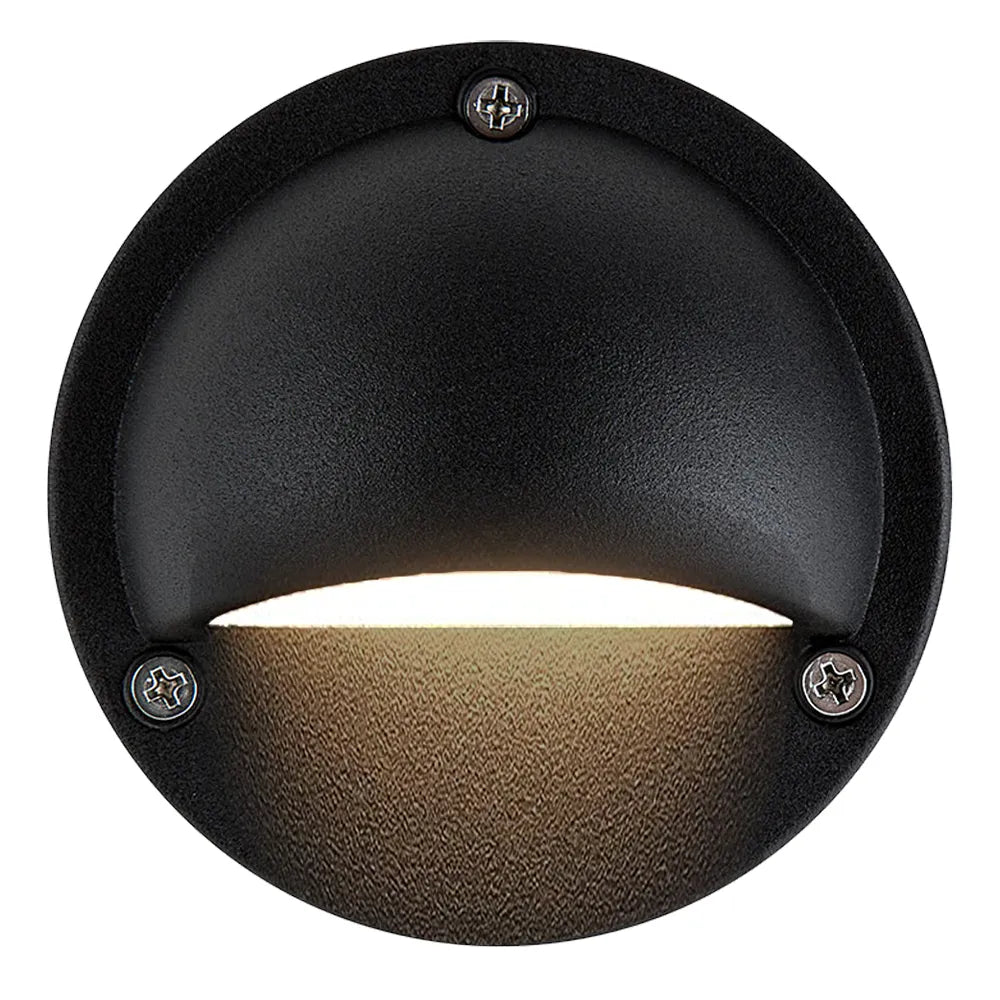 Outdoor Landscape Lighting LED 12V Low Voltage STA09 4x/8x/12x Package LED Round Aluminum Deck Light Surface Mount 12V Low Voltage Landscape Lighting with 3W 3000K Bulbs