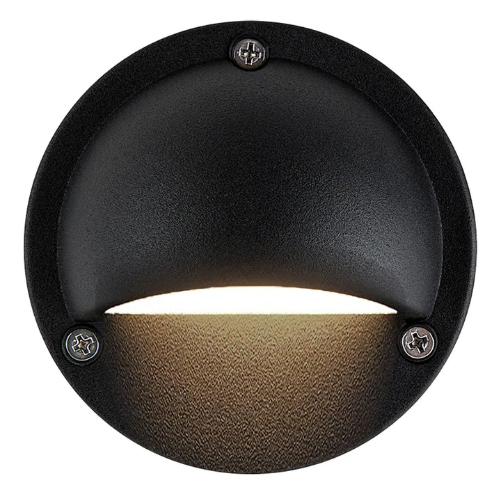 Outdoor Landscape Lighting LED 12V Low Voltage STA09 4x/8x/12x Package LED Round Aluminum Deck Light Surface Mount 12V Low Voltage Landscape Lighting with 3W 3000K Bulbs