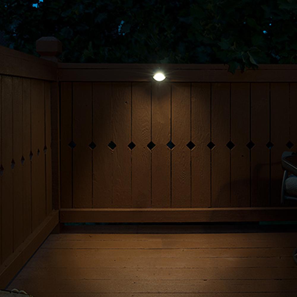 Outdoor Landscape Lighting LED 12V Low Voltage STA09 4x/8x/12x Package LED Round Aluminum Deck Light Surface Mount 12V Low Voltage Landscape Lighting with 3W 3000K Bulbs