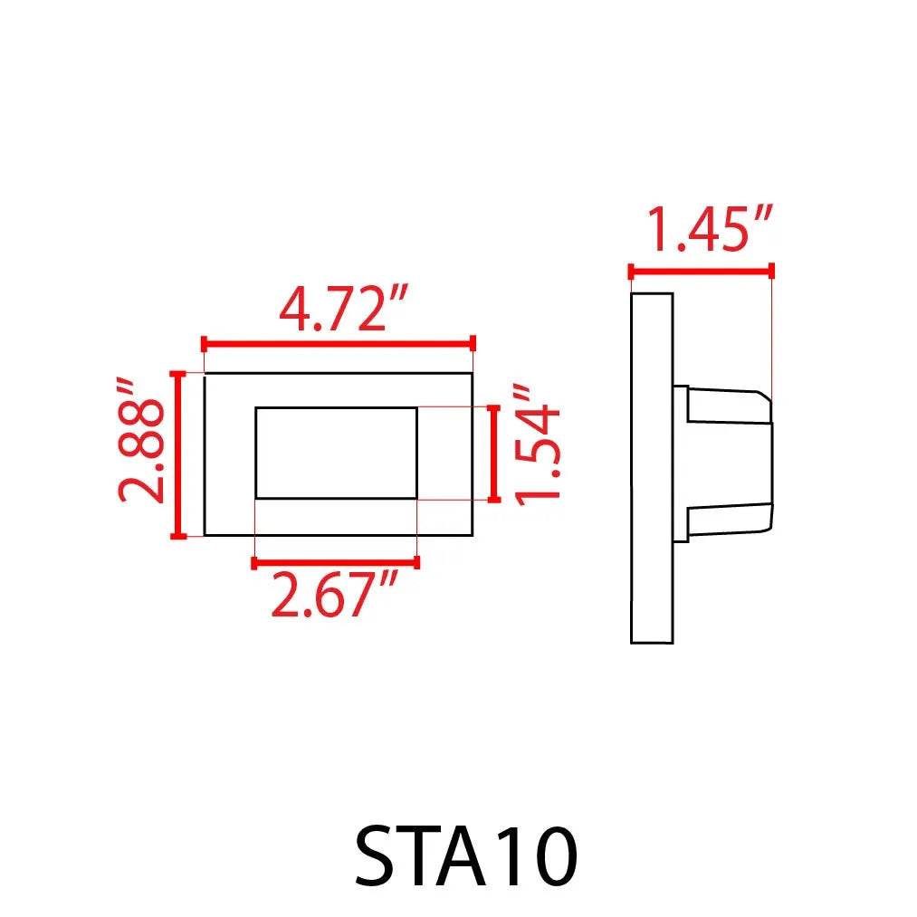 Outdoor Landscape Lighting LED 12V Low Voltage STA10 Cast Aluminum Step Light | 3.5W 3CCT Integrated LED 12V Low Voltage Landscape Light