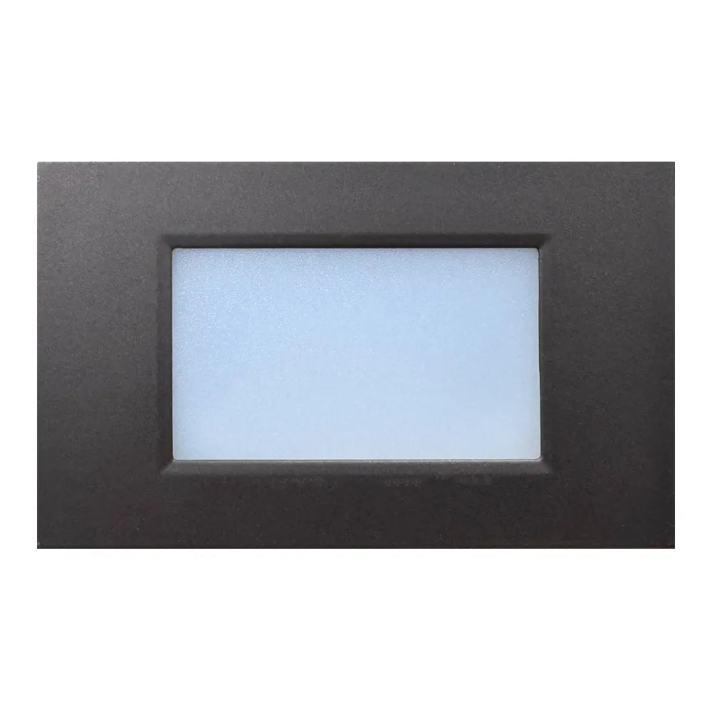 Outdoor Landscape Lighting LED 12V Low Voltage STA10 Cast Aluminum Step Light | 3.5W 3CCT Integrated LED 12V Low Voltage Landscape Light Dark Bronze