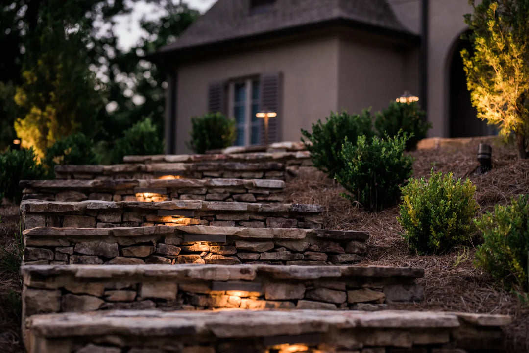 Outdoor Landscape Lighting LED 12V Low Voltage STB14 Cast Aluminum 7" Hardscape Light | 3W 3000K or 5000K Integrated LED 12V Low Voltage Landscape Light