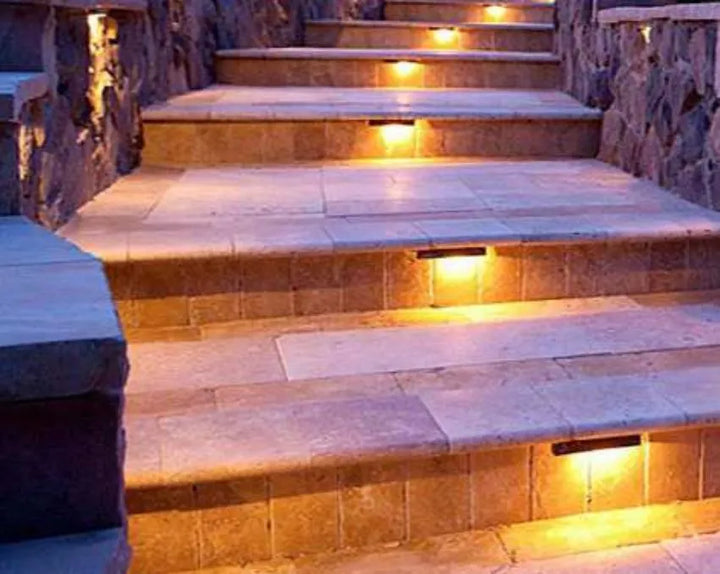 Outdoor Landscape Lighting LED 12V Low Voltage STA04 Cast Aluminum Step Light | 3+3W 3CCT Integrated LED 12V Low Voltage Landscape Light