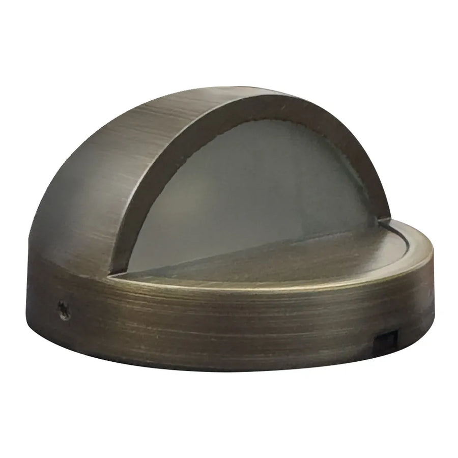 Outdoor Landscape Lighting LED 12V Low Voltage STB09 Cast Brass 3.42" Deck Light | Lamp Ready 12V Low Voltage Landscape Light