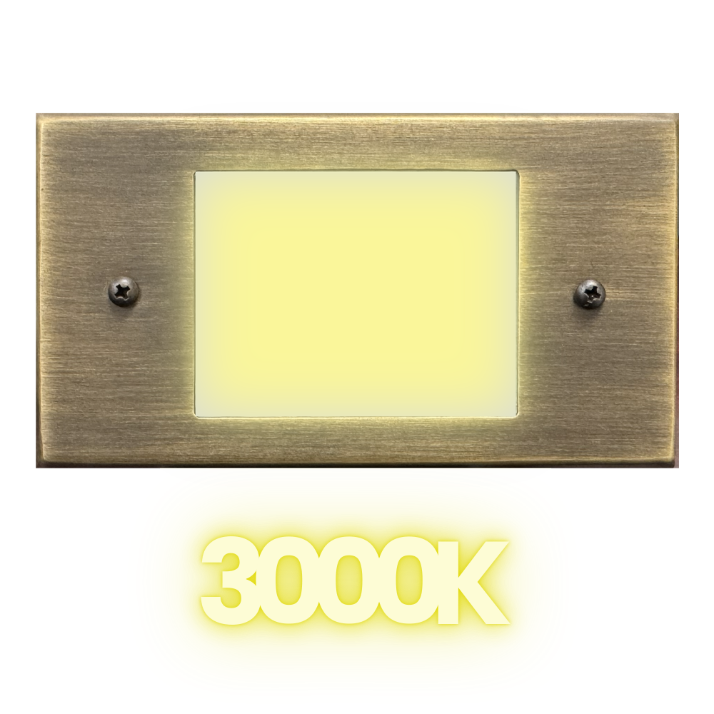 Outdoor Landscape Lighting LED 12V Low Voltage STB11 Cast Brass 5.5" Step Light | 1.5W 3000K Warm White Integrated LED 12V Low Voltage Landscape Light