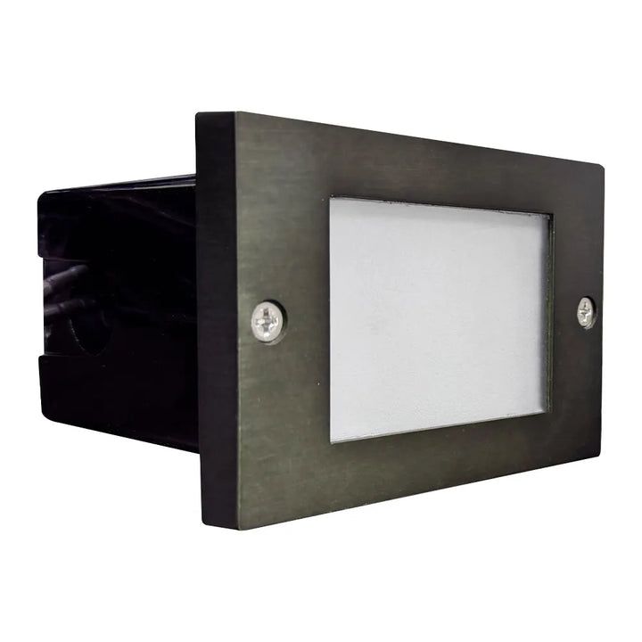 Outdoor Landscape Lighting LED 12V Low Voltage STB15 Cast Brass 4.5" Step Light | Lamp Ready 12V Low Voltage Landscape Light