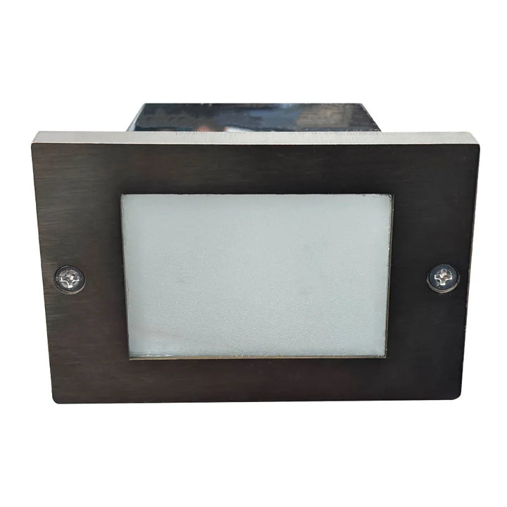 Outdoor Landscape Lighting LED 12V Low Voltage STB15 4x/8x/12x Package Horizontal Waterproof LED Brass 4.5" Brick Lights Outdoor Edge Step Light 12V Low Voltage 3W 3000K Bulb