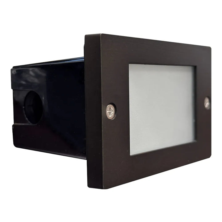 Outdoor Landscape Lighting LED 12V Low Voltage STB15 4x/8x/12x Package Horizontal Waterproof LED Brass 4.5" Brick Lights Outdoor Edge Step Light 12V Low Voltage 3W 3000K Bulb