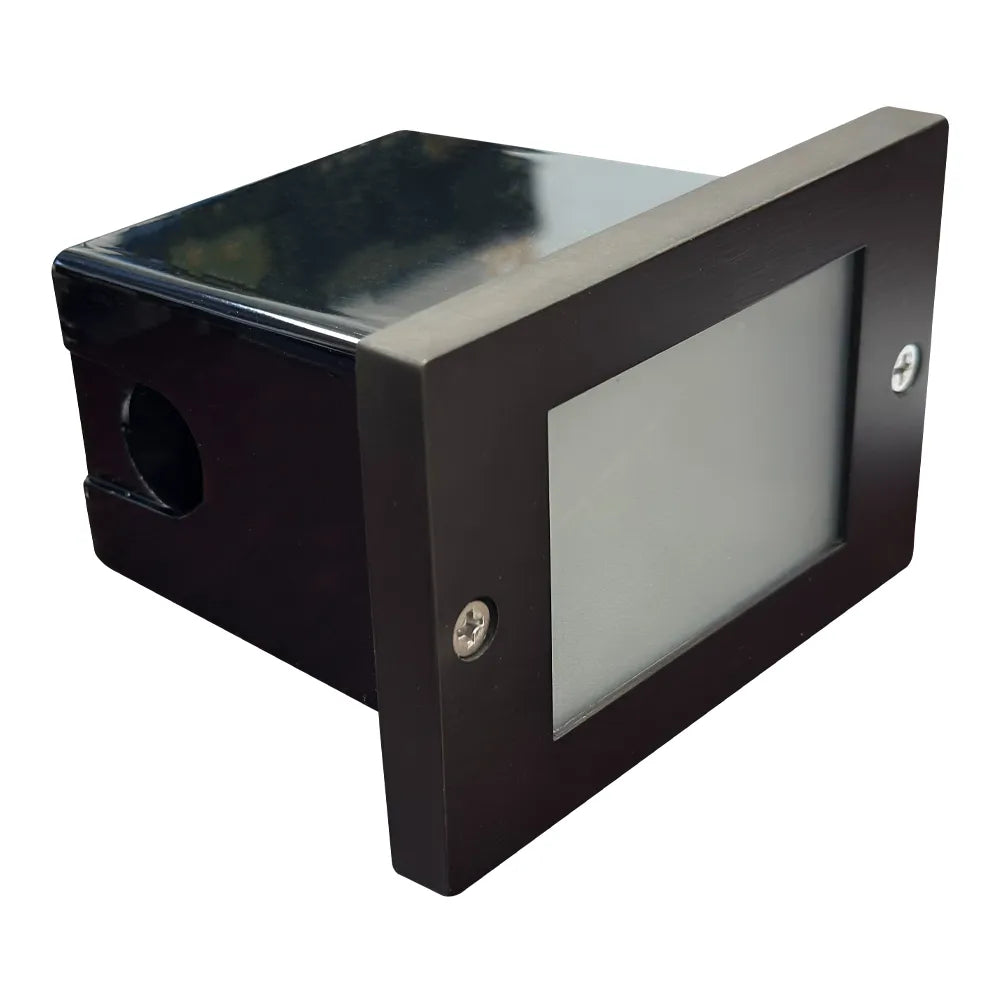Outdoor Landscape Lighting LED 12V Low Voltage STB15 4x/8x/12x Package Horizontal Waterproof LED Brass 4.5" Brick Lights Outdoor Edge Step Light 12V Low Voltage 3W 3000K Bulb