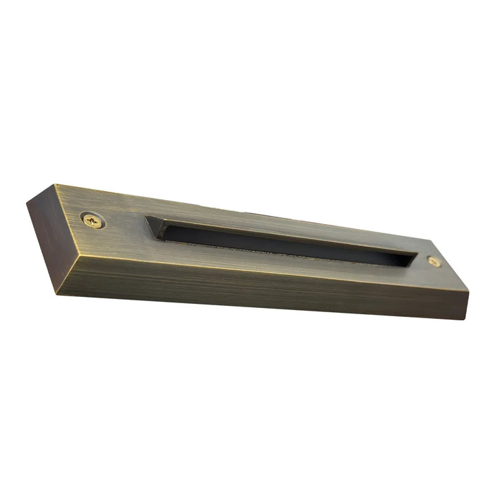 Outdoor Landscape Lighting LED 12V Low Voltage STB16 4x/8x/12x Package 2W LED Cast Brass 12V Low Voltage Surface Mounted Slim Horizontal Outdoor & Indoor 7.37" Step Light