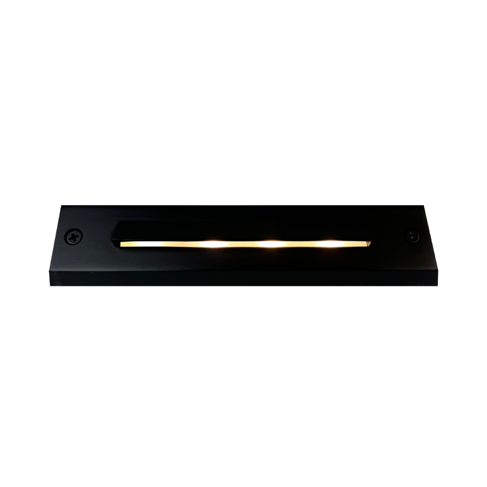 Outdoor Landscape Lighting LED 12V Low Voltage STB16 2W 12V Low Voltage LED Cast Brass Surface Mounted Slim Horizontal Outdoor & Indoor 7.37" Step Light