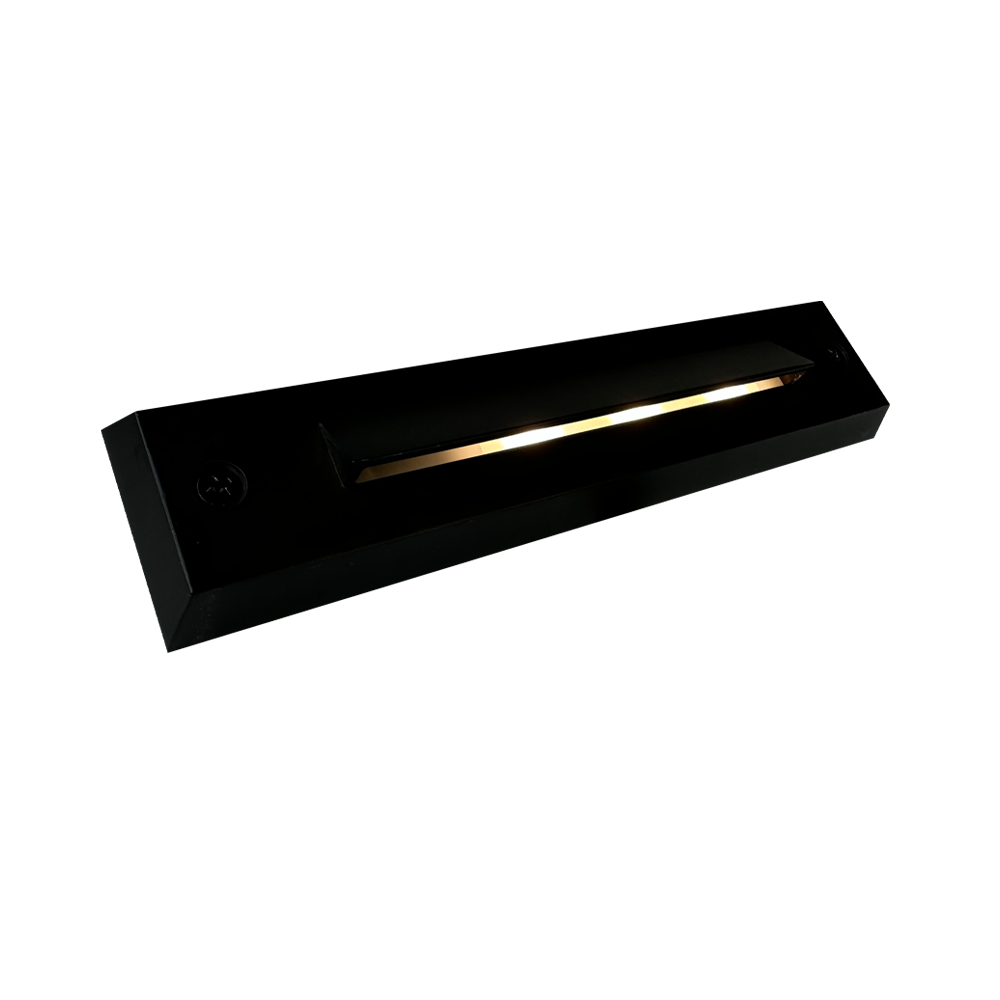 Outdoor Landscape Lighting LED 12V Low Voltage STB16 2W 12V Low Voltage LED Cast Brass Surface Mounted Slim Horizontal Outdoor & Indoor 7.37" Step Light