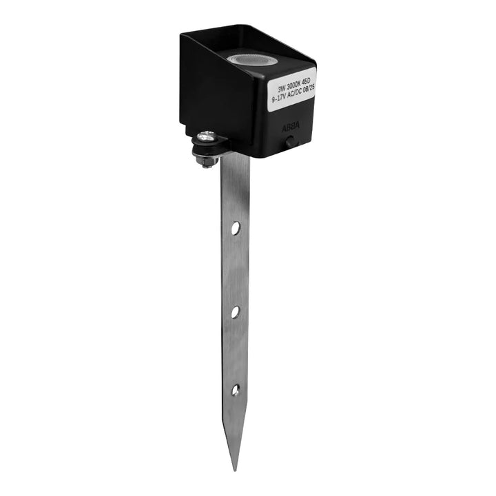 Outdoor Landscape Lighting LED 12V Low Voltage STB22 3W 3000K 240LM Cast Brass LED Mini Step Light with Stainless Steel Stake 12V Low Voltage Landscape Lighting