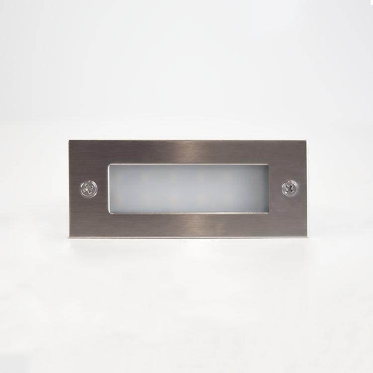 Outdoor Landscape Lighting LED 12V Low Voltage STS02 Stainless Steel Step Light | 3W 3000K Warm White Integrated LED 12V Low Voltage Landscape Light