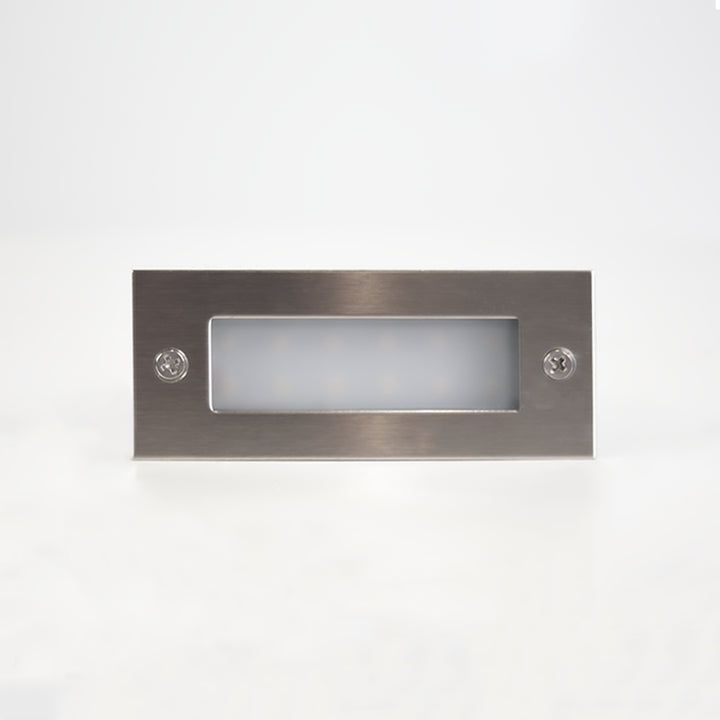 Outdoor Landscape Lighting LED 12V Low Voltage STS02 Stainless Steel Step Light | 3W 3000K Warm White Integrated LED 12V Low Voltage Landscape Light