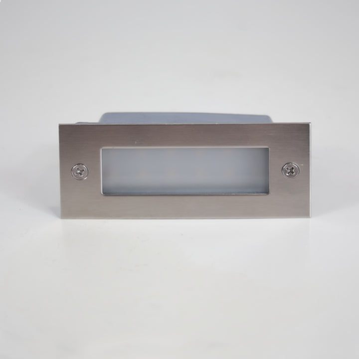 Outdoor Landscape Lighting LED 12V Low Voltage STS02 Stainless Steel Step Light | 3W 3000K Warm White Integrated LED 12V Low Voltage Landscape Light