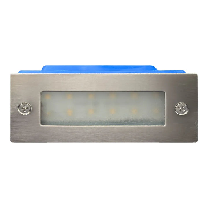 Outdoor Landscape Lighting LED 12V Low Voltage STS02 Stainless Steel Step Light | 3W 3000K Warm White Integrated LED 12V Low Voltage Landscape Light