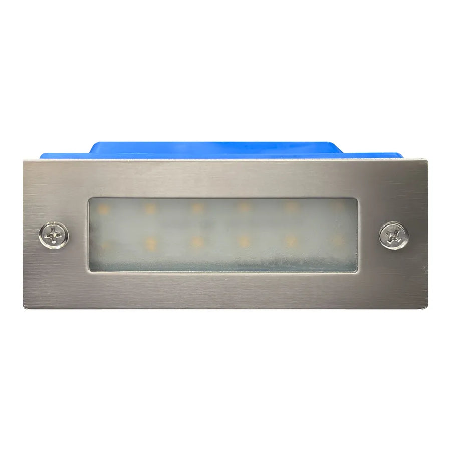 Outdoor Landscape Lighting LED 12V Low Voltage STS02 Stainless Steel Step Light | 3W 3000K Warm White Integrated LED 12V Low Voltage Landscape Light