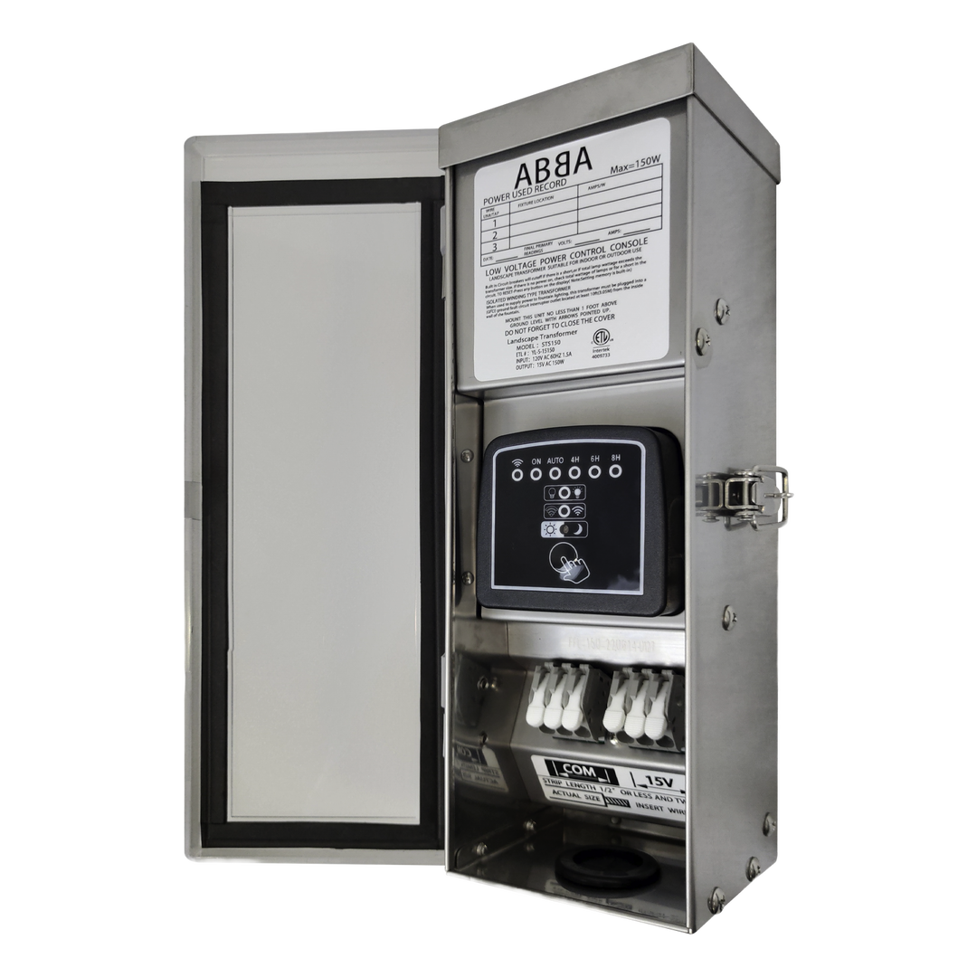 Outdoor Landscape Lighting LED 12V Low Voltage STS150 AC 150W Stainless Steel Transformer | Low Voltage Power Supply