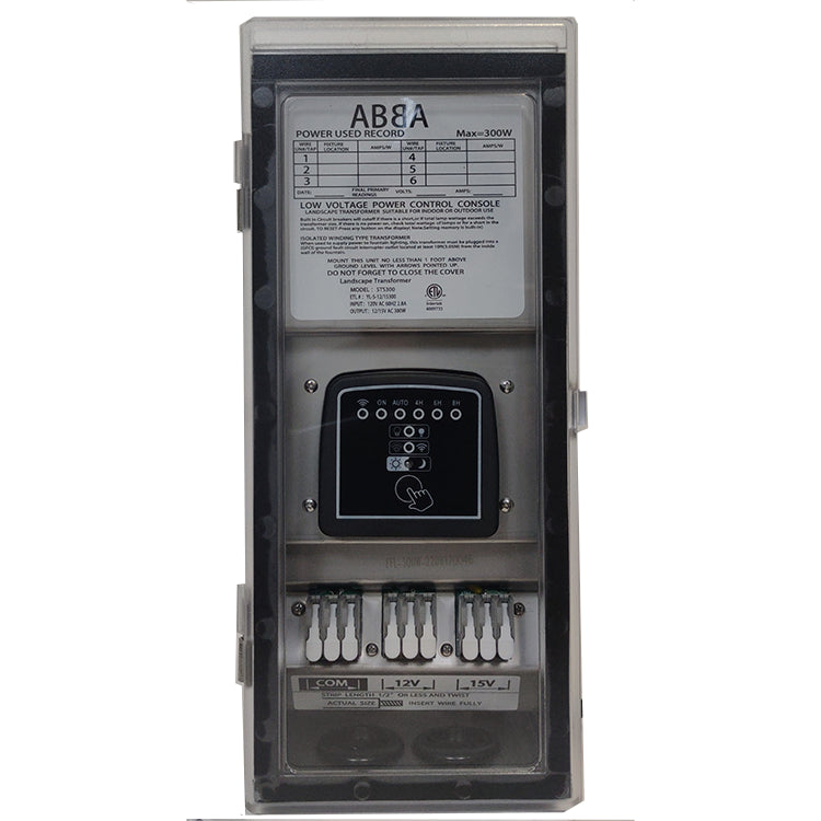 Outdoor Landscape Lighting LED 12V Low Voltage STS300 AC 300W Stainless Steel Transformer | Low Voltage Power Supply