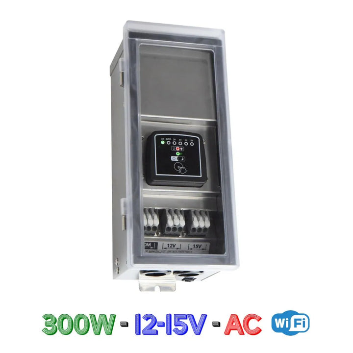 Outdoor Landscape Lighting LED 12V Low Voltage STSW300 AC 300W Smart WI-FI Stainless Steel Transformer | Low Voltage Power Supply