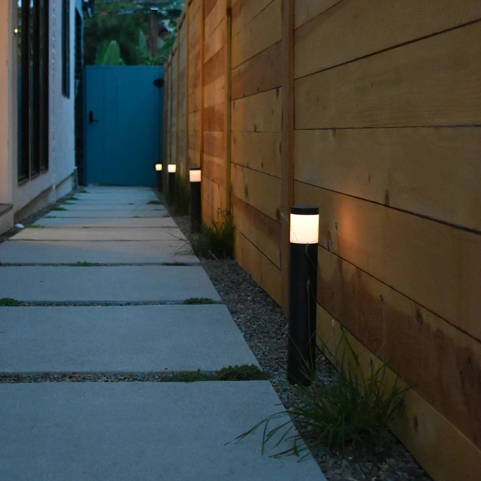 Outdoor Landscape Lighting LED 12V Low Voltage BPLP01 Brutus 15" Black Brass Bollard Light Low Voltage Outdoor Lighting