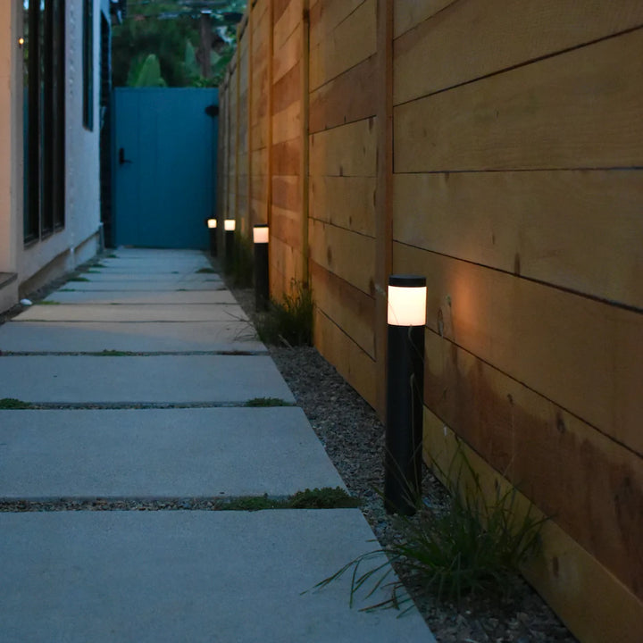 Outdoor Landscape Lighting LED 12V Low Voltage BPLP01 Brutus 15" Black Brass Bollard Light Low Voltage Outdoor Lighting