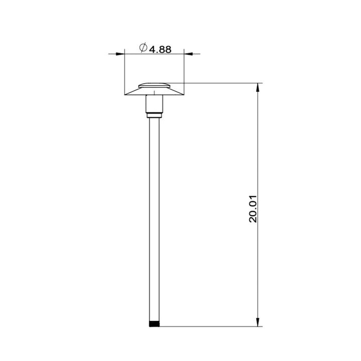 Outdoor Landscape Lighting LED 12V Low Voltage BPLP11 Stelvio SH Antique Brass Path Light Low Voltage Outdoor Lighting