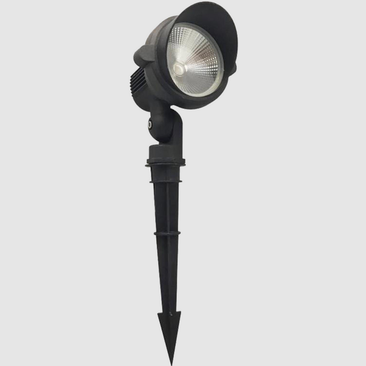 Outdoor Landscape Lighting LED 12V Low Voltage CD85 Cast Aluminum Spotlight | 10W 3000K Warm White Integrated LED 12V Low Voltage Landscape Light