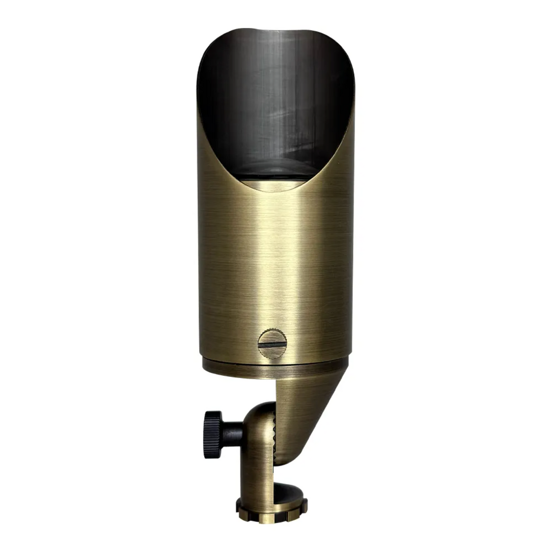 Outdoor Landscape Lighting LED 12V Low Voltage SPB04 Cast Brass Spotlight | Lamp Ready 12V Low Voltage Landscape Light MR16 Socket