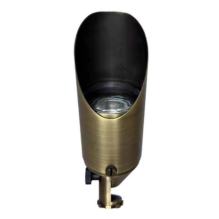Outdoor Landscape Lighting LED 12V Low Voltage SPB04 Cast Brass Spotlight | Lamp Ready 12V Low Voltage Landscape Light MR16 Socket
