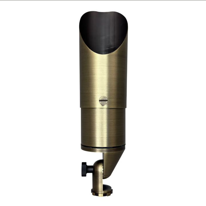 Outdoor Landscape Lighting LED 12V Low Voltage SPB05 Cast Brass Spotlight | Lamp Ready 12V Low Voltage Landscape Light MR16 Socket