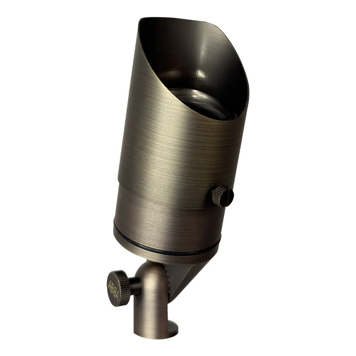 Outdoor Landscape Lighting LED 12V Low Voltage SPB05 Cast Brass Spotlight | Lamp Ready 12V Low Voltage Landscape Light MR16 Socket