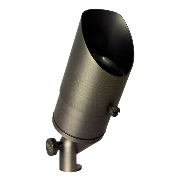 Outdoor Landscape Lighting LED 12V Low Voltage SPB05 Cast Brass Spotlight | Lamp Ready 12V Low Voltage Landscape Light MR16 Socket