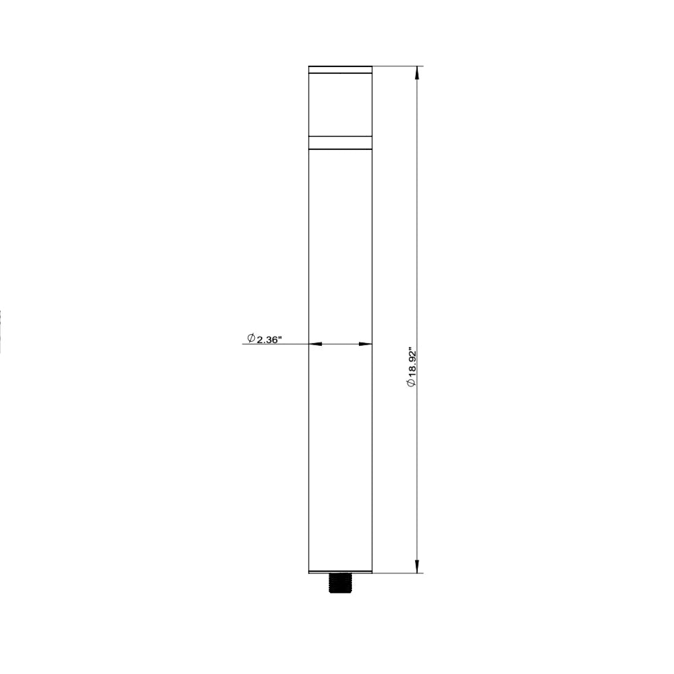 Outdoor Landscape Lighting LED 12V Low Voltage BPLP01 Brutus 15" Black Brass Bollard Light Low Voltage Outdoor Lighting
