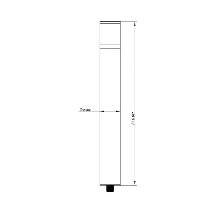 Outdoor Landscape Lighting LED 12V Low Voltage BPLP01 Brutus 15" Black Brass Bollard Light Low Voltage Outdoor Lighting