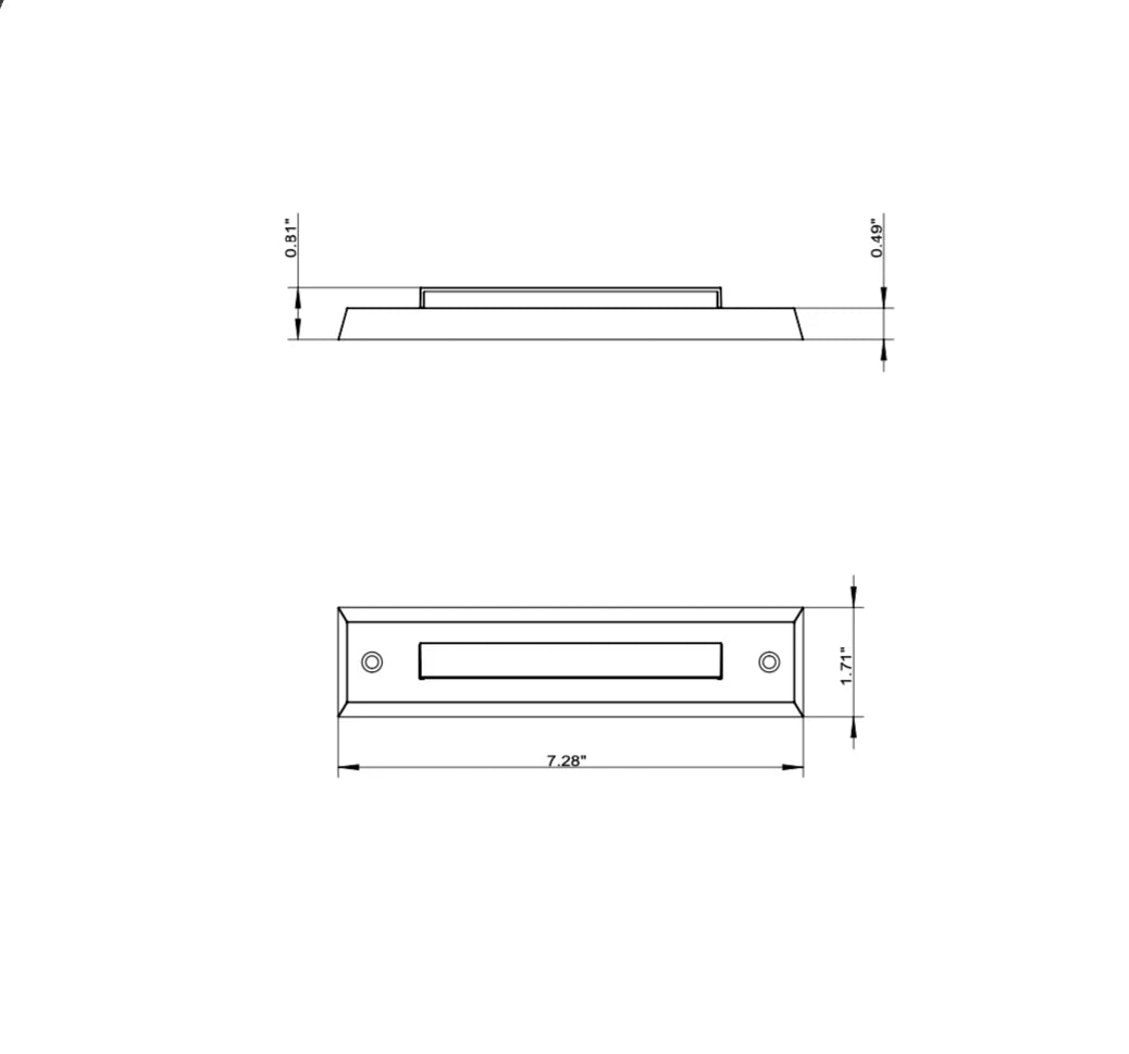 Outdoor Landscape Lighting LED 12V Low Voltage STBP01 2W 2700K Arrow Simple Louv Brass Deck Light Low voltage Landscape Lighting