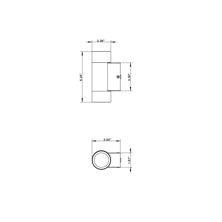 Outdoor Landscape Lighting LED 12V Low Voltage SCSP02 Stelvio Sconce White Finish Up/Down Light Low Voltage Outdoor Lighting