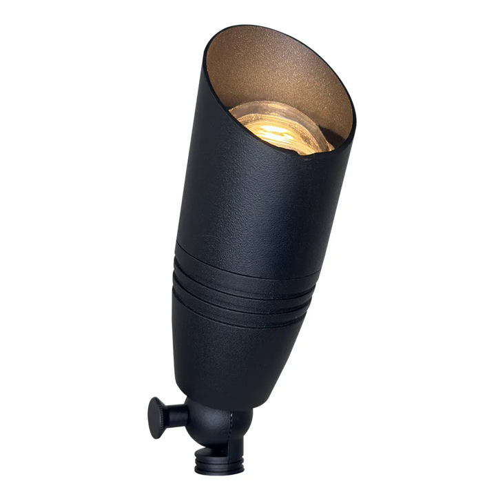 Outdoor Landscape Lighting LED 12V Low Voltage DL05 12V Low Voltage LED Landscape Aluminum Spotlight | Aluminum Bullet Outdoor Directional Light with MR16 Socket Black