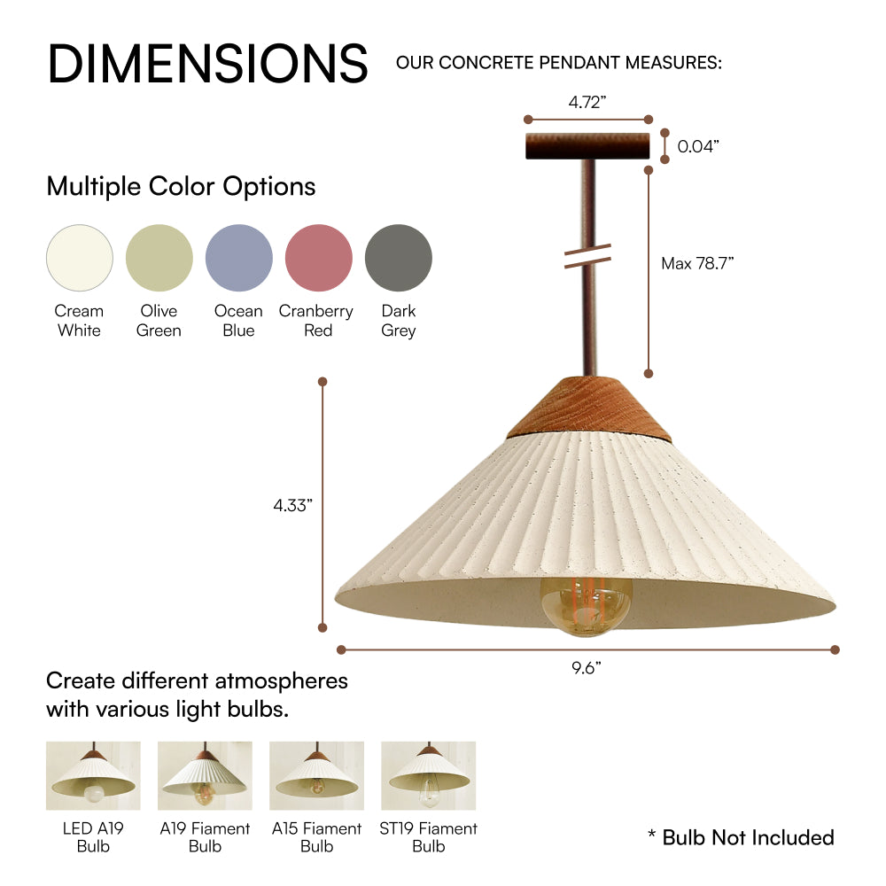 Outdoor Landscape Lighting LED 12V Low Voltage Summit Mountain Concrete Hanging Pendant Light E26 Socket Line Voltage 100V-240V AC IP64 Damp-rated