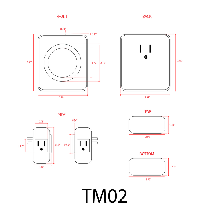 Outdoor Landscape Lighting LED 12V Low Voltage TM02 Indoor Plug In Timer | Mechanical Clock for Garden Lights Transformers 24 Hour