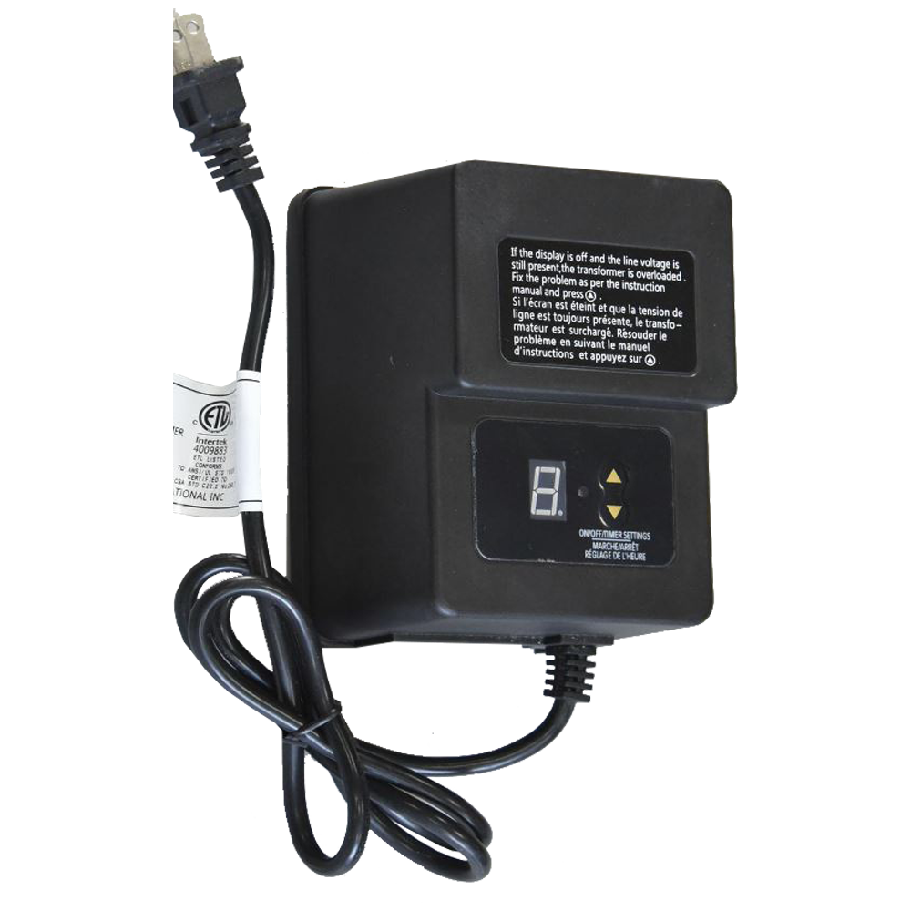 Outdoor Landscape Lighting LED 12V Low Voltage TS200 AC 200W Digital Commercial Plastic Transformer | Low Voltage Power Supply