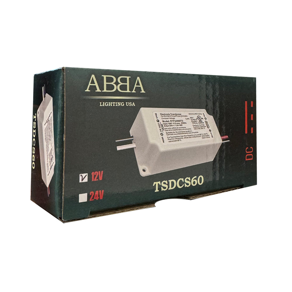 Outdoor Landscape Lighting LED 12V Low Voltage TSDCS60 – 12V 60W Low Voltage Transformer for LED Strip, Module and Tape Lights Residential Commercial